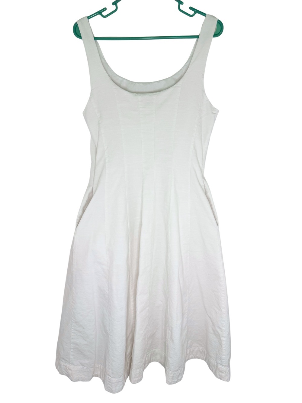 A New Day Women's White Sleeveless Midi Dress